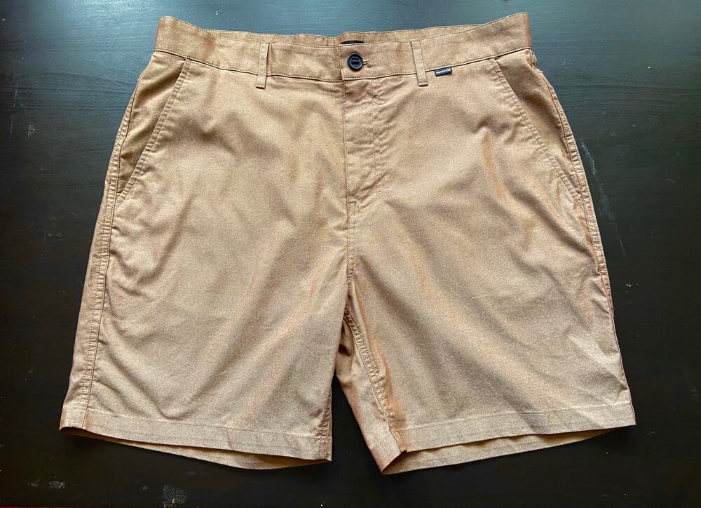 HURLEY Brown Cotton Casual Walking Shorts Mens sz 34